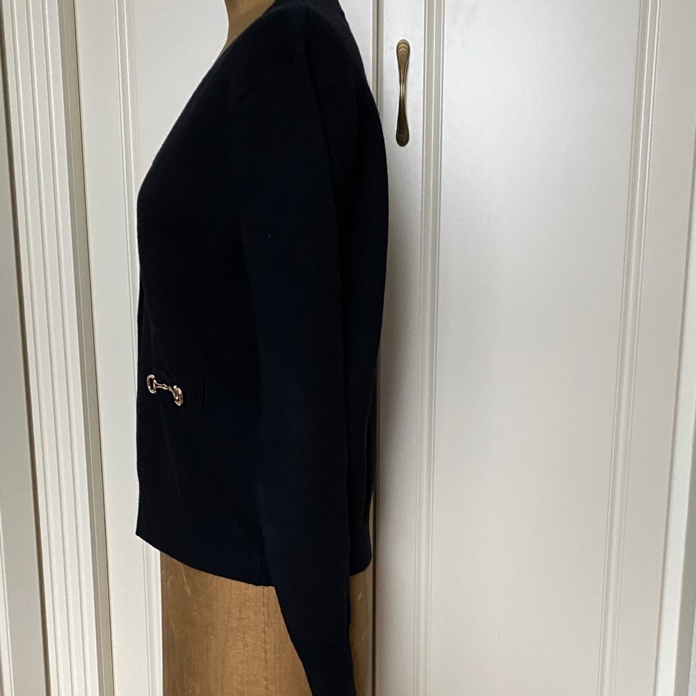 Ever New Elegant Black Cardigan with Gold Details - Picture 4 of 7